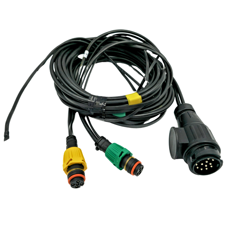 Instalatie electrica remorca cu stecher 13 pini, L 7.5m, 2 x mufa 5 pini baioneta, 1 x 2m cablu gabarite [5]