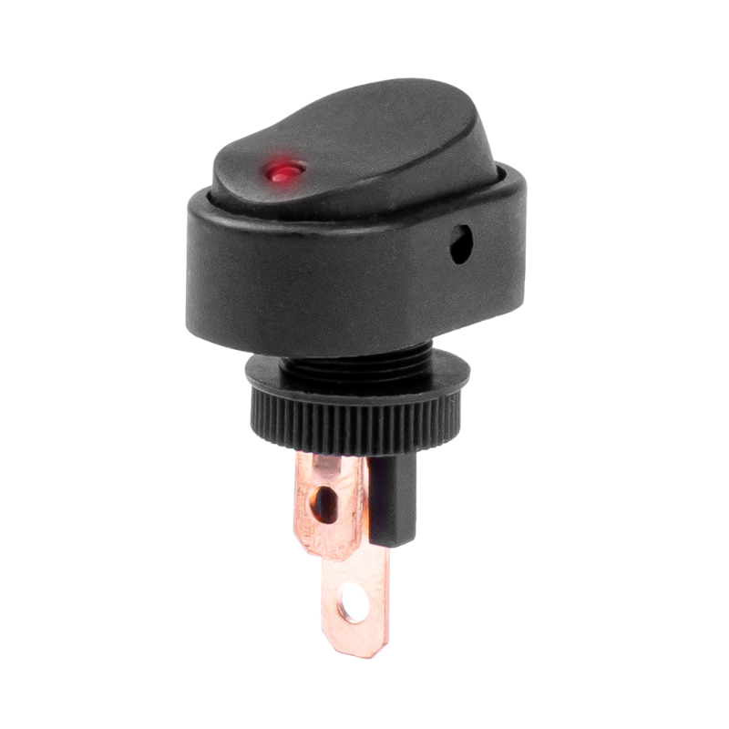Intrerupator Auto Eliptic 12/24V max 30A, ON/OFF, cu Lumina Rosie [2]