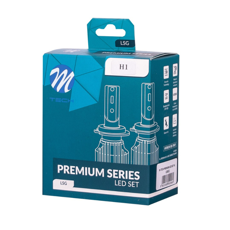 Set 2 Becuri H1 LED Auto, Premium Series, 50W, 5000LM, 6500K, 12/24V [3]