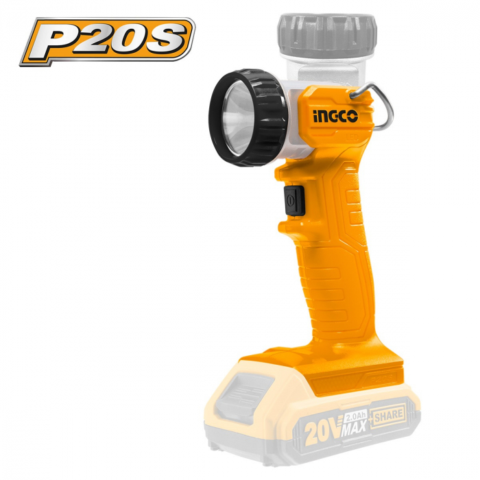 Kit 3 Scule pe acumulator 20V, Flex, Masina de insurubat, Lanterna plus 2 acumulatori 2Ah [4]