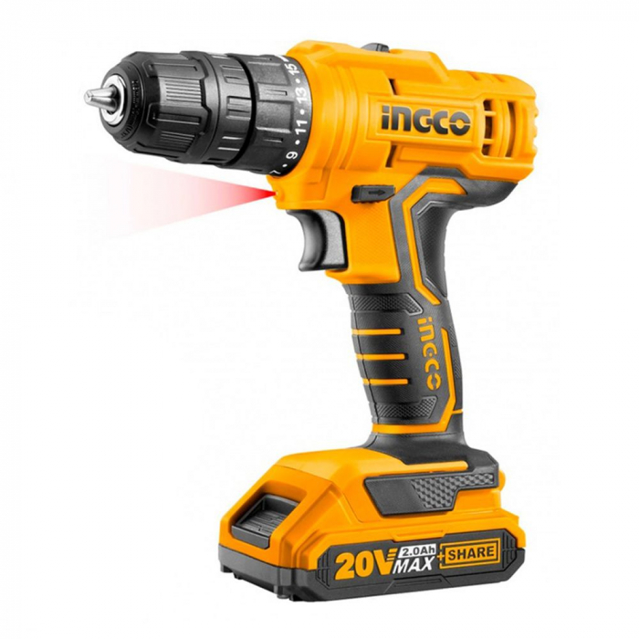 Kit 3 Scule pe acumulator 20V, Flex, Masina de insurubat, Lanterna plus 2 acumulatori 2Ah [3]