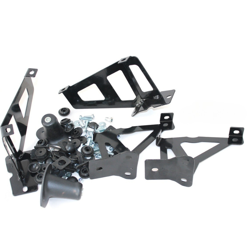 Kit de montaj, parasolar, otel zincat, vopsit electrostatic, negru, DAF XF, DAF XG, 2022- [1]