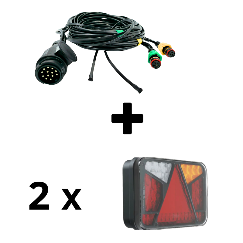 Kit instalatie 7m + doua triple, Canbus, 12V, fara iluminat numar [10]