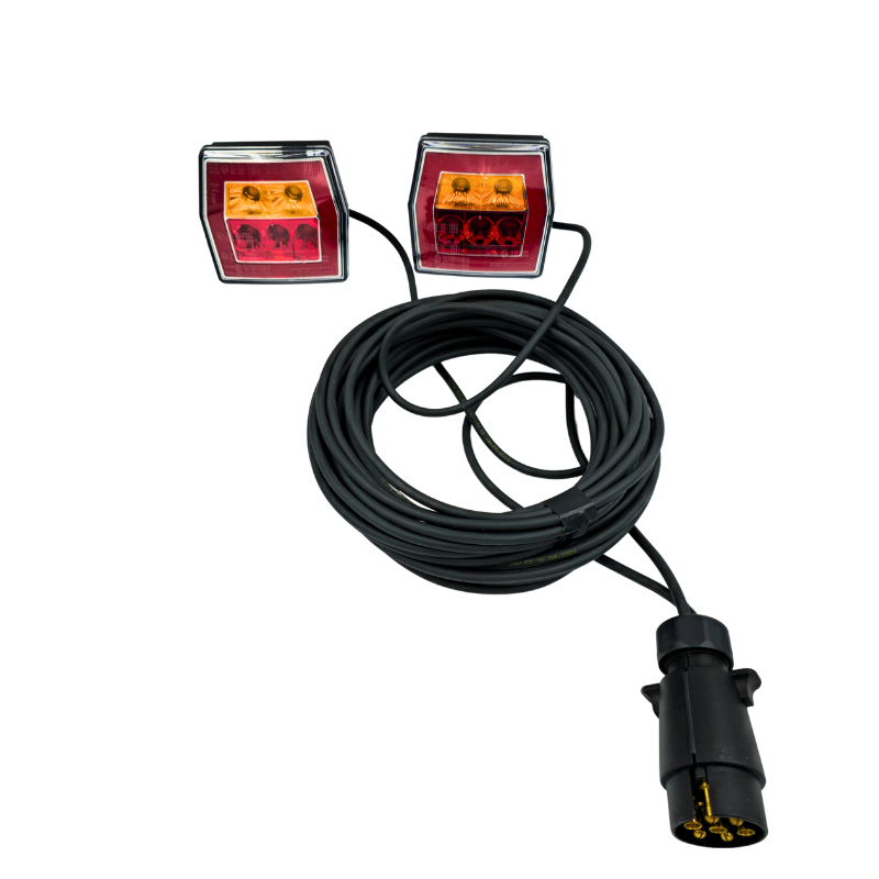 Kit instalatie lampi stop LED, semnalizare, triple remorca, 3 functii, 7pini [8]