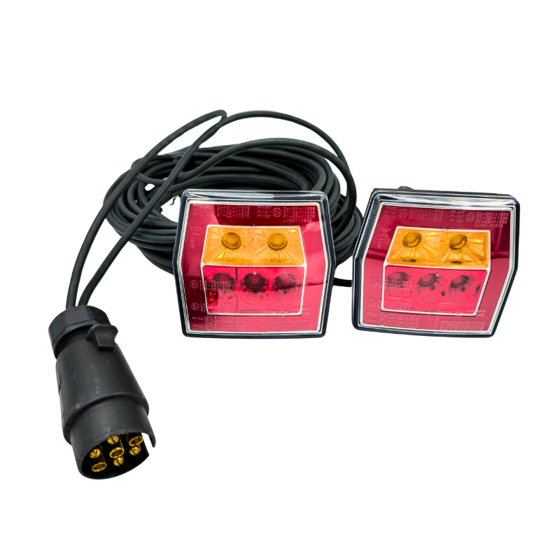 Kit instalatie lampi stop LED, semnalizare, triple remorca, 3 functii, 7pini [2]