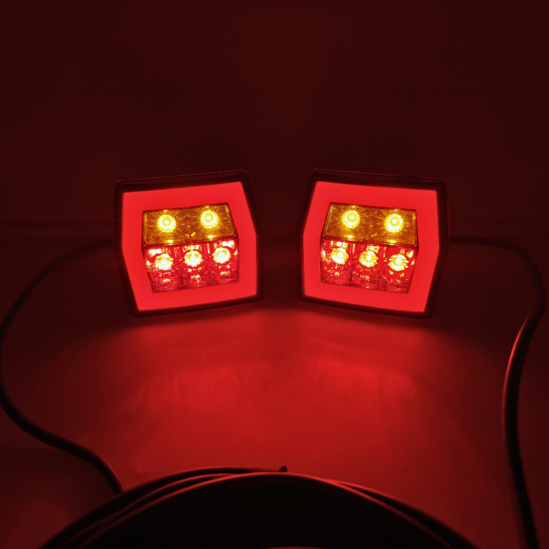 Kit instalatie lampi stop LED, semnalizare, triple remorca, 3 functii, 7pini [7]