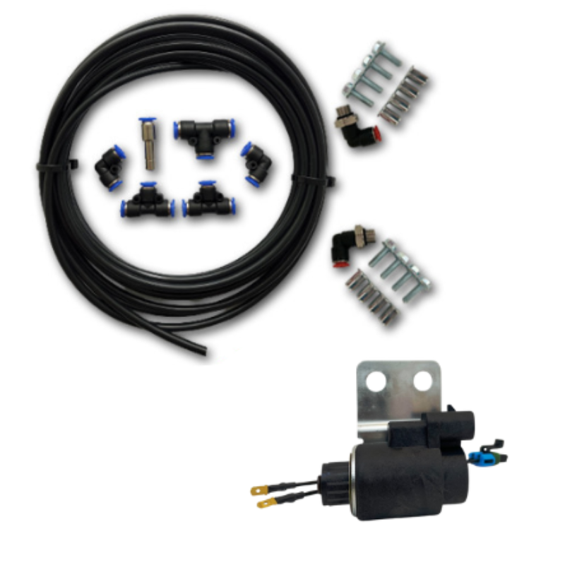 Kit Montaj, Claxoane Pneumatice, Electrovalva 12/24V, Presiune 9 bar, Furtun 3m, 6 mm, Universal [1]