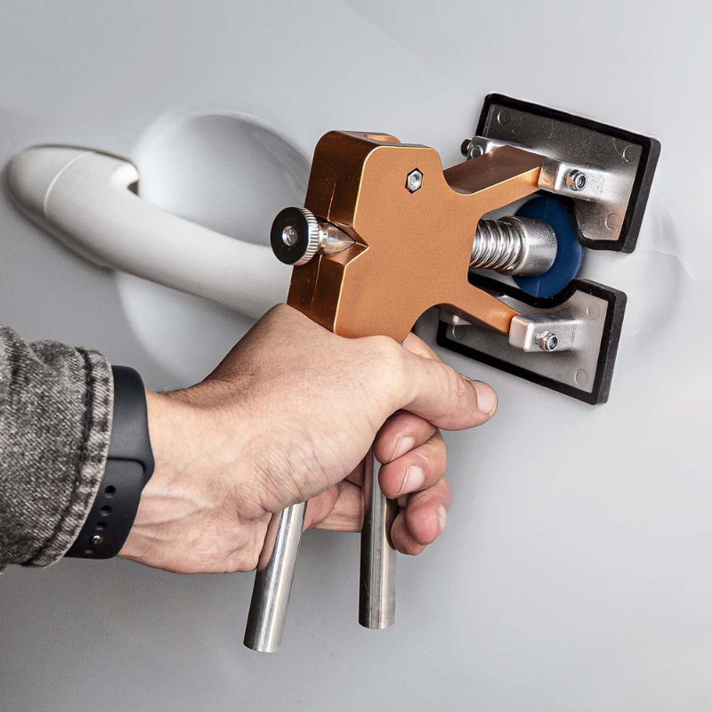 Kit Reparatii Caroserie Auto PDR, Extractor Glisant Reglabil, 18 Adaptoare Tracțiune, Pistol Lipit [3]