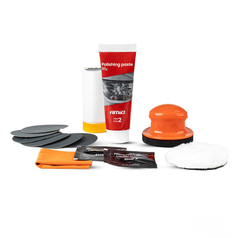 Kit restaurare faruri auto, manual polish, protectie UV [3]
