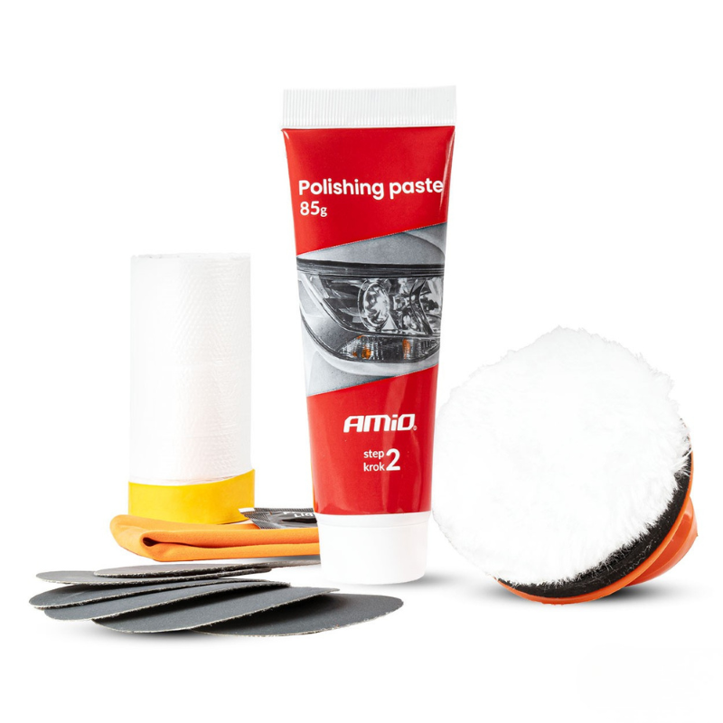 Kit restaurare faruri auto, manual polish, protectie UV [2]