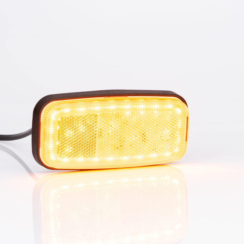 Lamp de Gabarit LED cu Reflector, 12/24V, Montaj Plat, Conector QS075, 12.5 x 6cm [2]