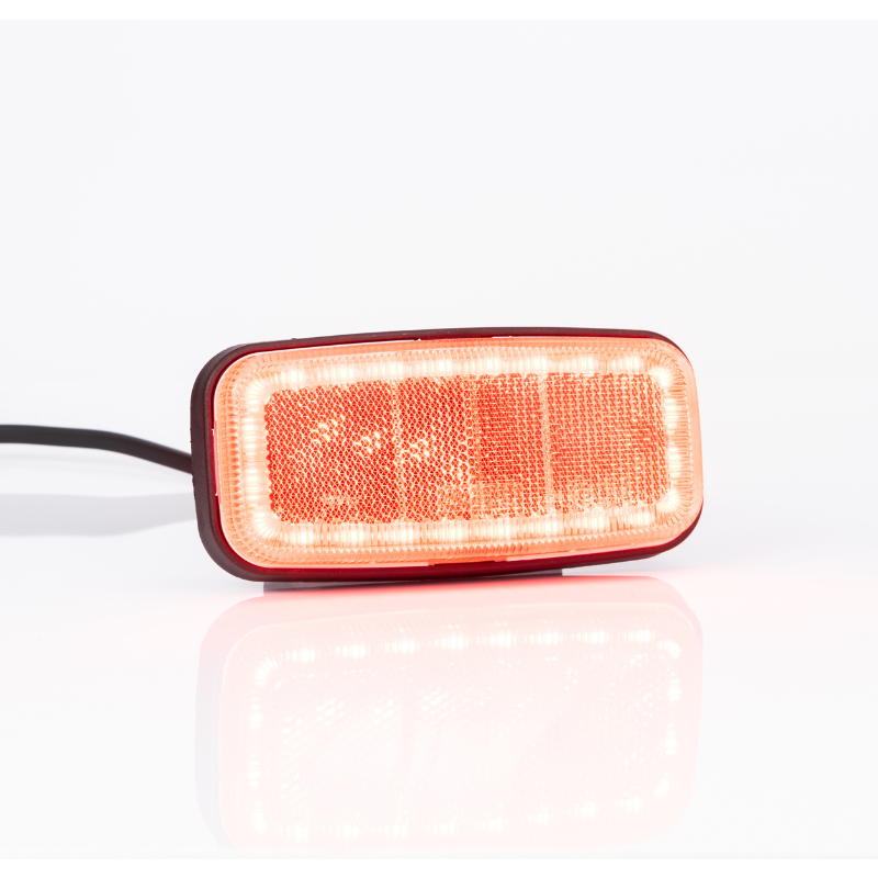 Lamp de Gabarit LED cu Reflector, 12/24V, Montaj Plat, Conector QS075, 12.5 x 6cm [7]