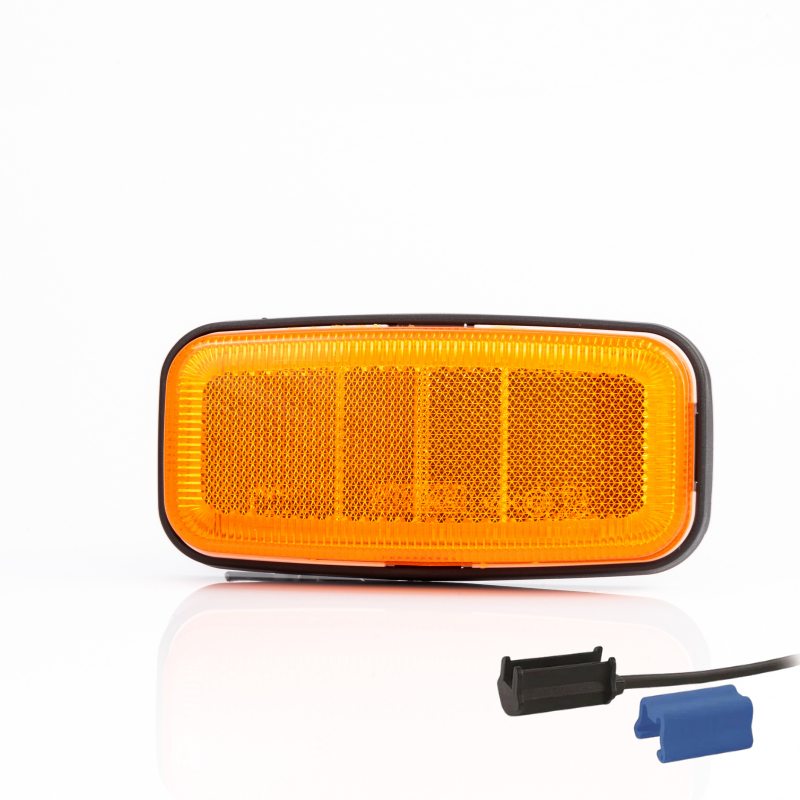 Lamp de Gabarit LED cu Reflector, 12/24V, Montaj Plat, Conector QS075, 12.5 x 6cm [1]