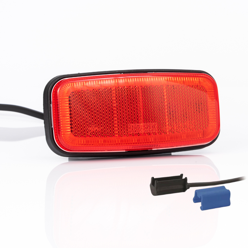 Lamp de Gabarit LED cu Reflector, 12/24V, Montaj Plat, Conector QS075, 12.5 x 6cm [1]