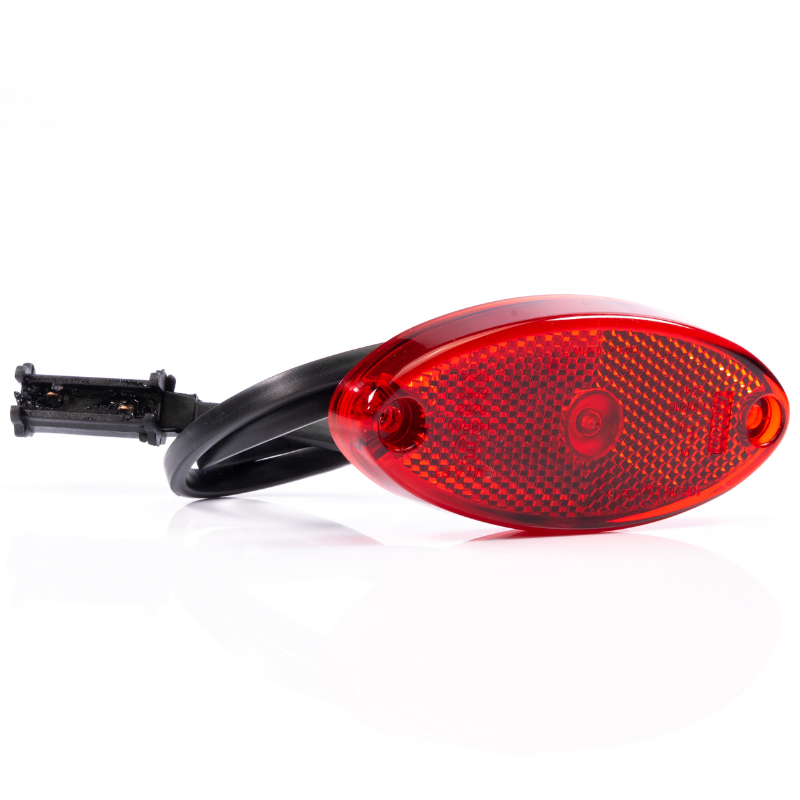 Lamp de Gabarit LED cu Reflector, 12/24V, Montaj Plat, Conector QS075, 10.24 x 4.52cm [1]