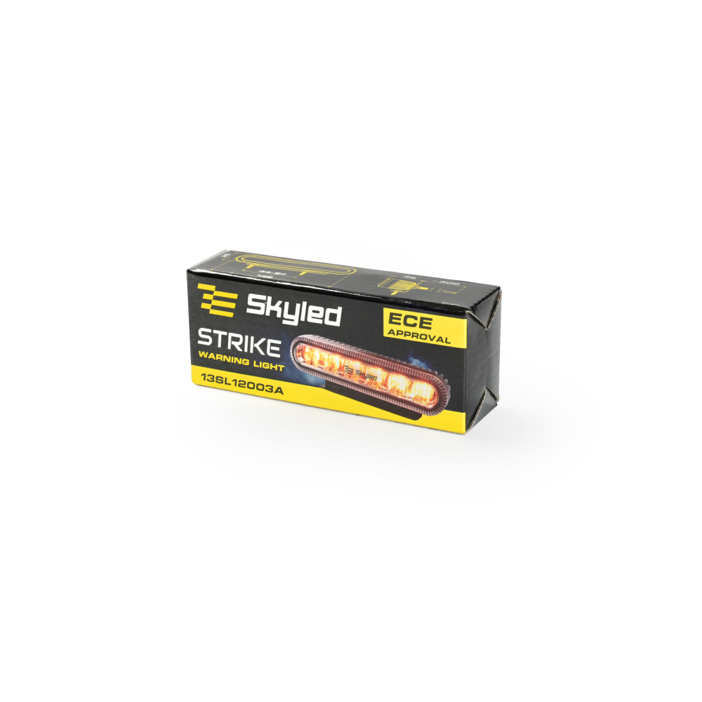 Lampa avertizare LED Strike 12/24V, 6 LED, 10 moduri, 3 x 14,2 cm, IP67 [9]