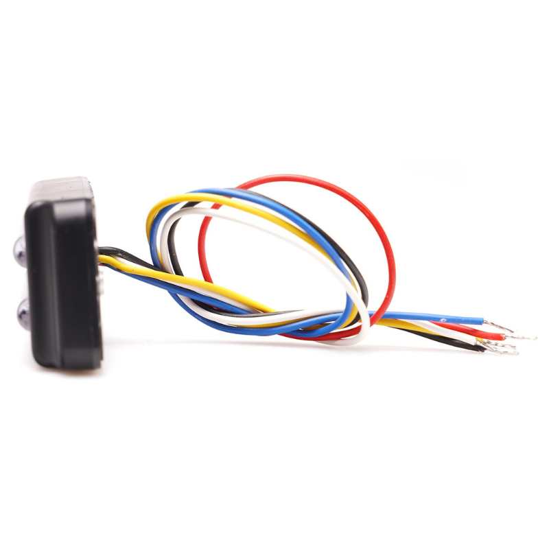 Lampa avertizare LED, stroboscop, 12V-24V, 12 LED rosu + 12 LED albastru, 2 programe, IP6K9K [4]