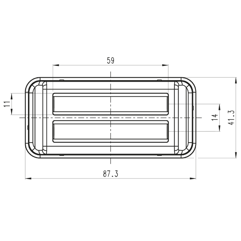 Lampa avertizare stroboscop, lumina pozitie, 12V-24V, IP6K9K [8]