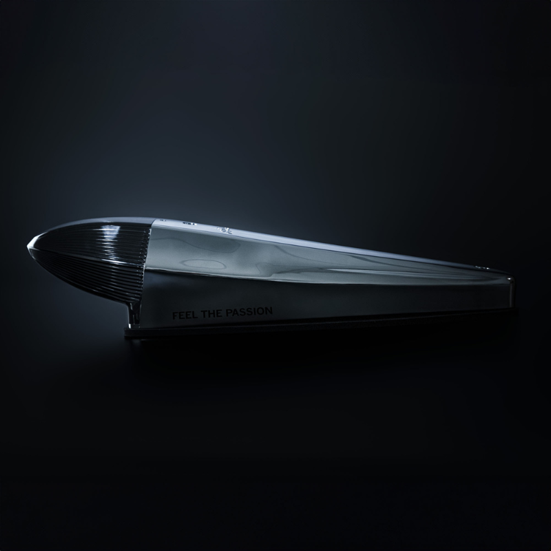 Lampa cromata pozitie cabina, tip sageata, TORPEDO, pozitie alb si galben + stroboscop, 12/24V [6]