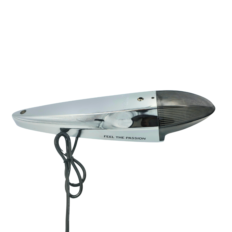 Lampa cromata pozitie cabina, tip sageata, TORPEDO, pozitie alb si galben + stroboscop, 12/24V [10]