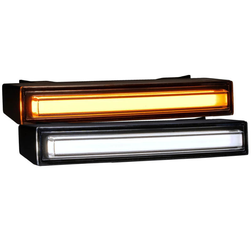 Lampa cu fibra optica pentru parasolar Scania Next Gen, 2016+, 24V, alb/portocaliu [1]