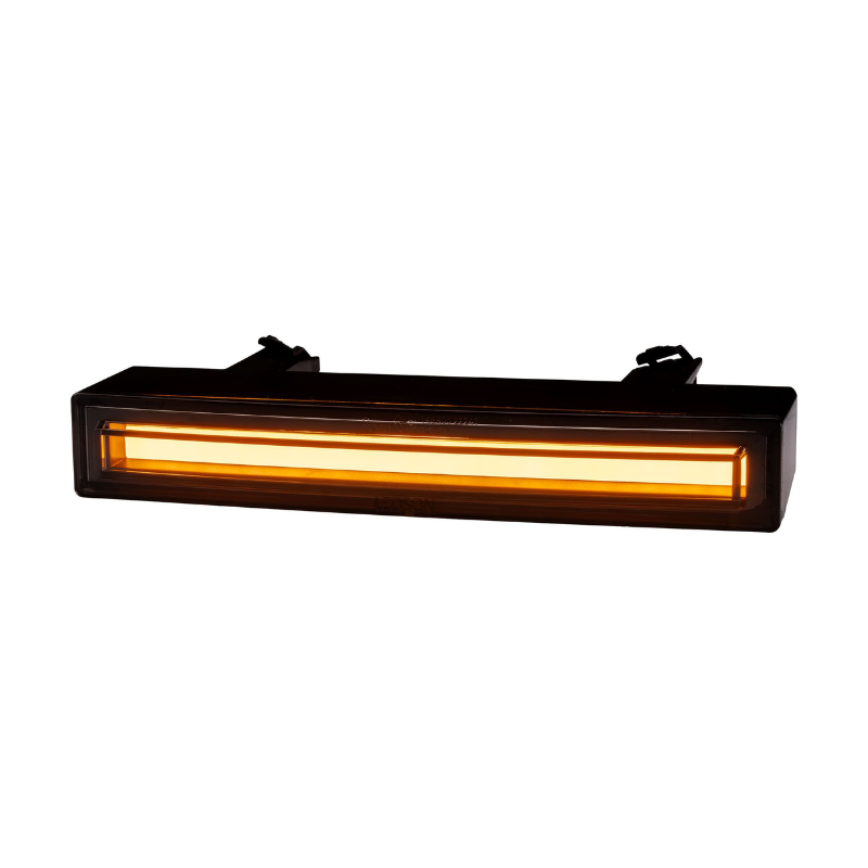 Lampa cu fibra optica pentru parasolar Scania Next Gen, 2016+, 24V, alb/portocaliu [4]