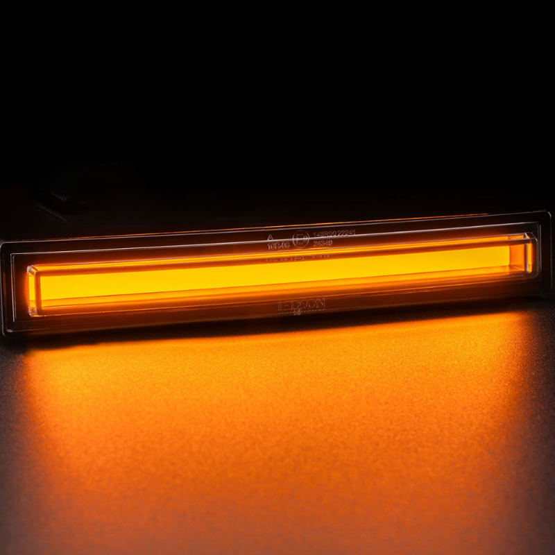 Lampa cu fibra optica pentru parasolar Scania Next Gen, 2016+, 24V, alb/portocaliu [6]