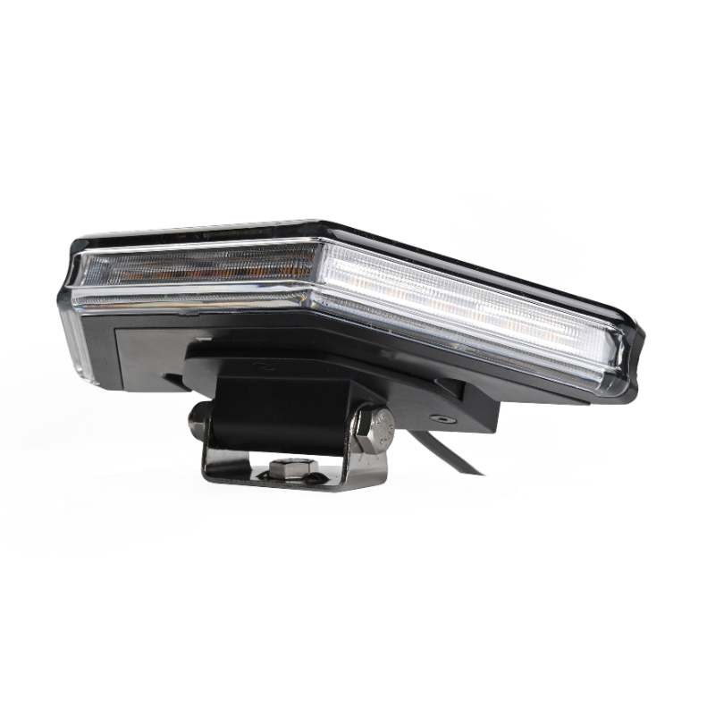 Lampa de avertizare de colt, stroboscop LED portocaliu, 18 LED x 3W, 13.5 x 19.6 cm , 12/24V, R10, R65, IP67 [6]