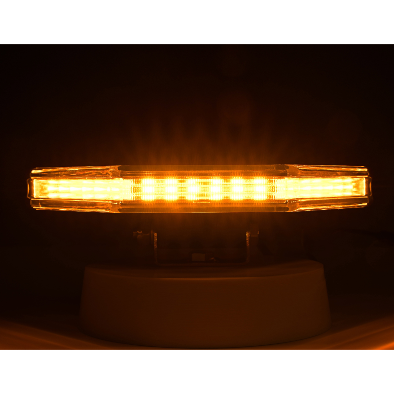 Lampa de avertizare de colt, stroboscop LED portocaliu, 18 LED x 3W, 13.5 x 19.6 cm , 12/24V, R10, R65, IP67 [2]