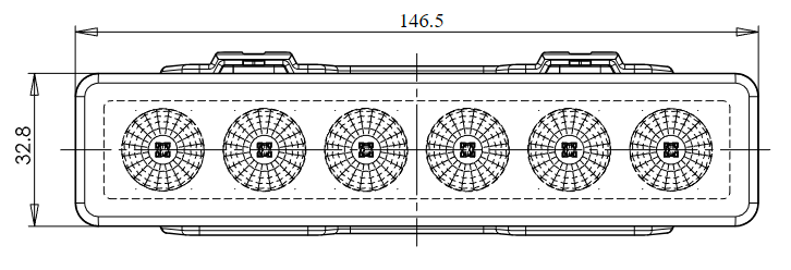 Lampa de avertizare ADR, lentila albastra, lumina albastra, stroboscop, 14.65 x 3.28cm [11]