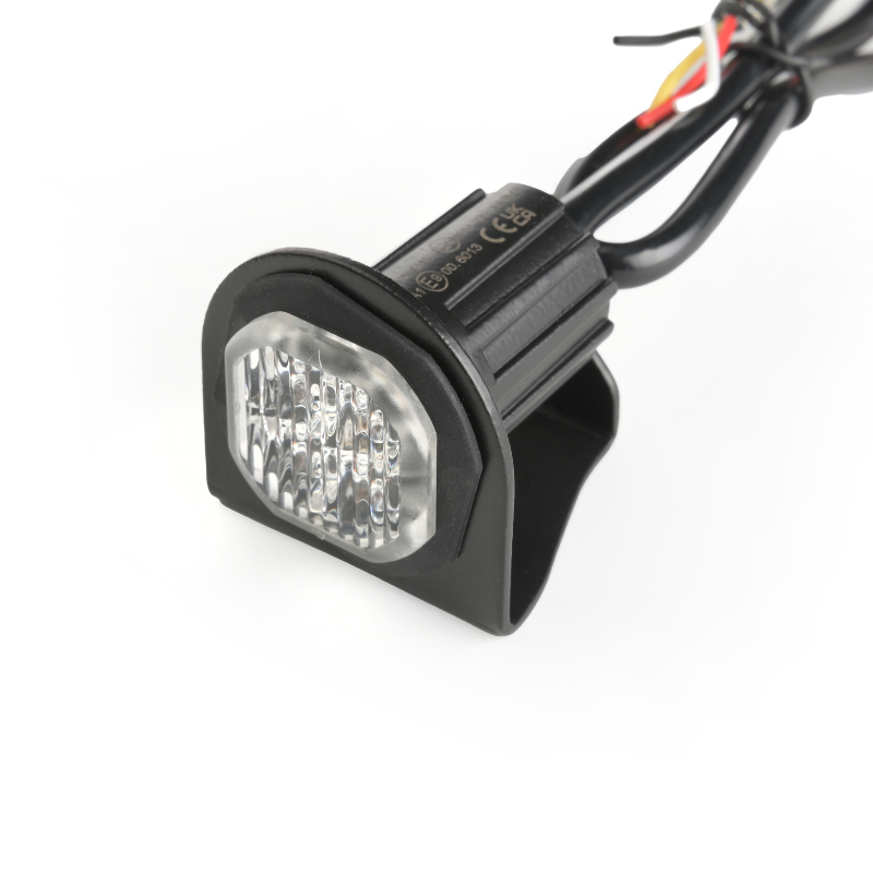 Lampa de avertizare rotunda, bulb, SKYLED 2.7 x 3.9 cm, stroboscopic - lumina portocalie 4 LED [2]
