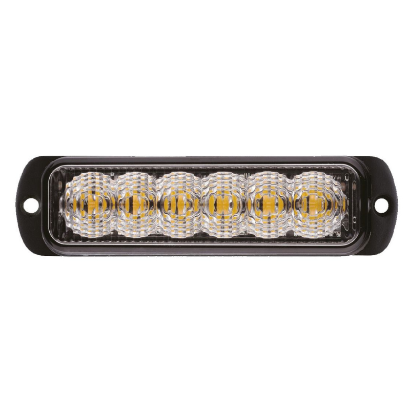 Lampa de avertizare stroboscopica Portocalie, 12/24V, 11.3 x 2.9cm [3]