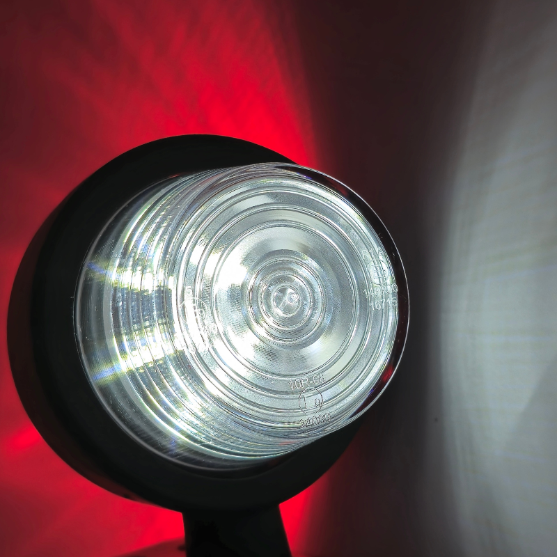 Lampa de gabarit cu brat scurt, RETRO, alb / rosu, 12/24V, 10.98cm, tip L [3]