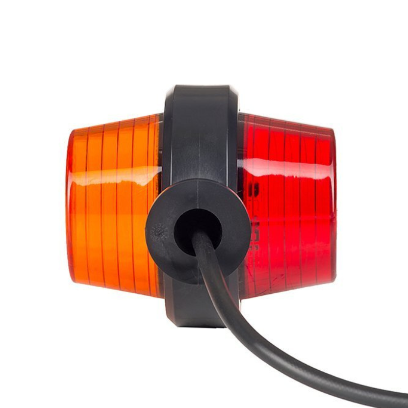 Lampa de gabarit LED, 12/24V, Galben-Rosu, Brat Scurt, 10.7cm [4]