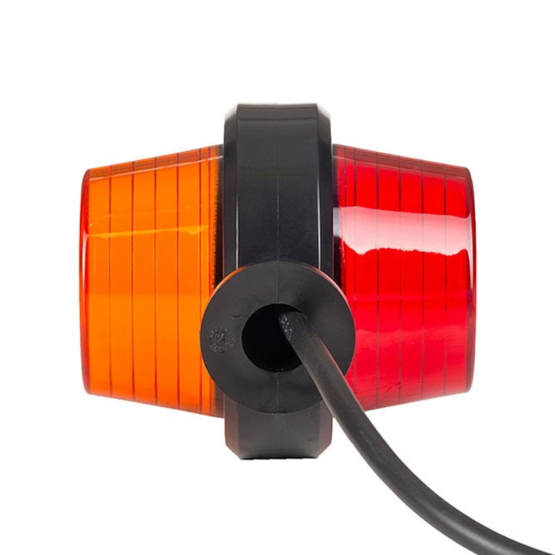 Lampa de Gabarit LED, Brat Scurt, Efect NEON, 12/24V, Galben-Rosu, 10.7cm [7]