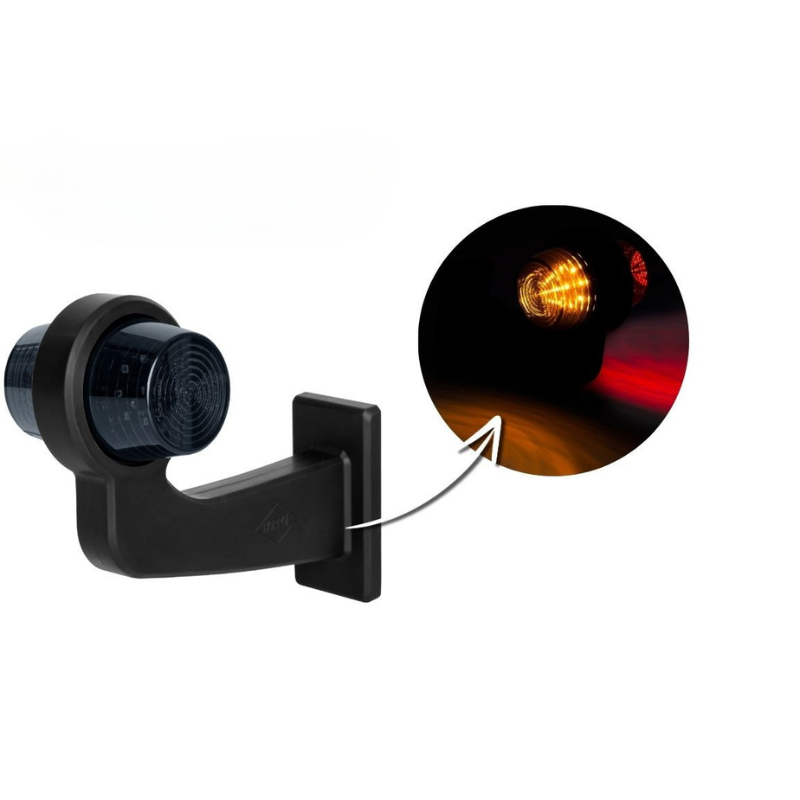 Lampa de Gabarit LED cu Brat Lung, 19.25cm, Rosu/Portocaliu [1]