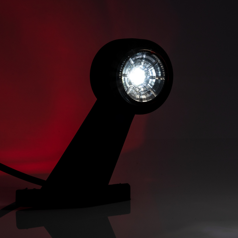 Lampa de gabarit LED, cu brat oblic scurt si cablu, 13.3cm, din cauciuc flexibil, 12/24V [3]