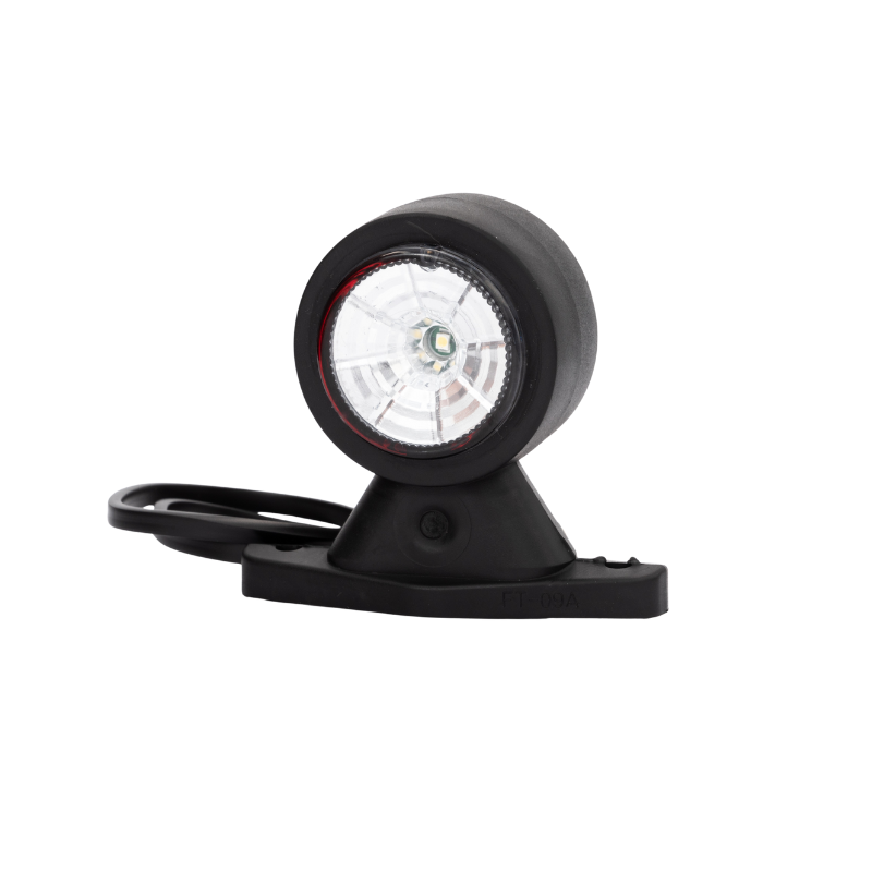 Lampa de Gabarit LED cu Brat Scurt, Conector QS075, 8.8cm, Cauciuc Flexibil, 12/24V, Alb/Rosu [2]