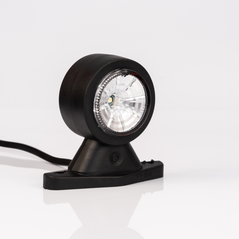 Lampa de Gabarit LED cu Brat Scurt, Conector QS075, 8.8cm, Cauciuc Flexibil, 12/24V, Alb/Rosu [4]