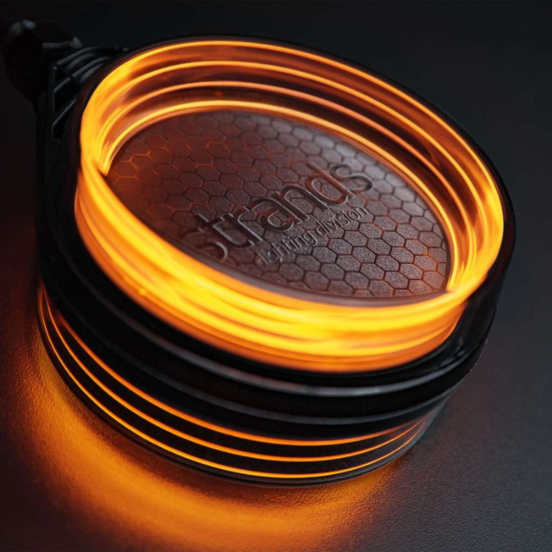 Lampa de gabarit LED FOR9T pentru oglinda, lumina portocalie, lentila fumurie, 12/24V, IP67 [2]