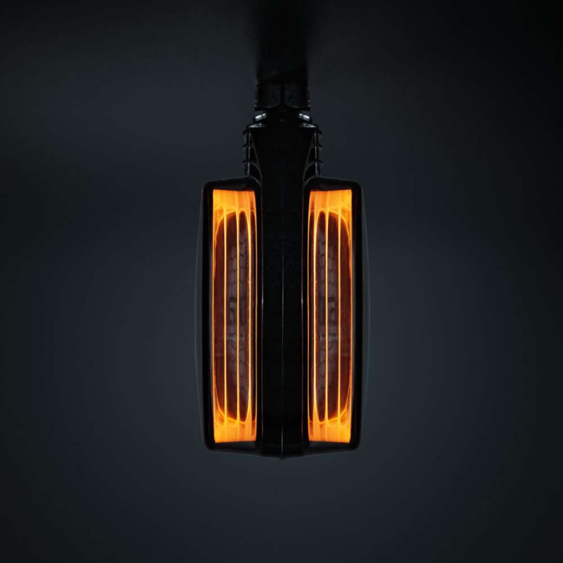Lampa de gabarit LED FOR9T pentru oglinda, lumina portocalie, lentila fumurie, 12/24V, IP67 [4]