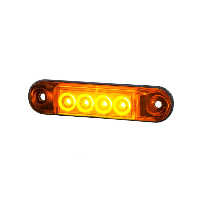 Lampa de gabarit LED SLIM Rosu, Alb, Galben, 12/24V, IP68, 7.75 x 1.85 x 1.09cm [1]