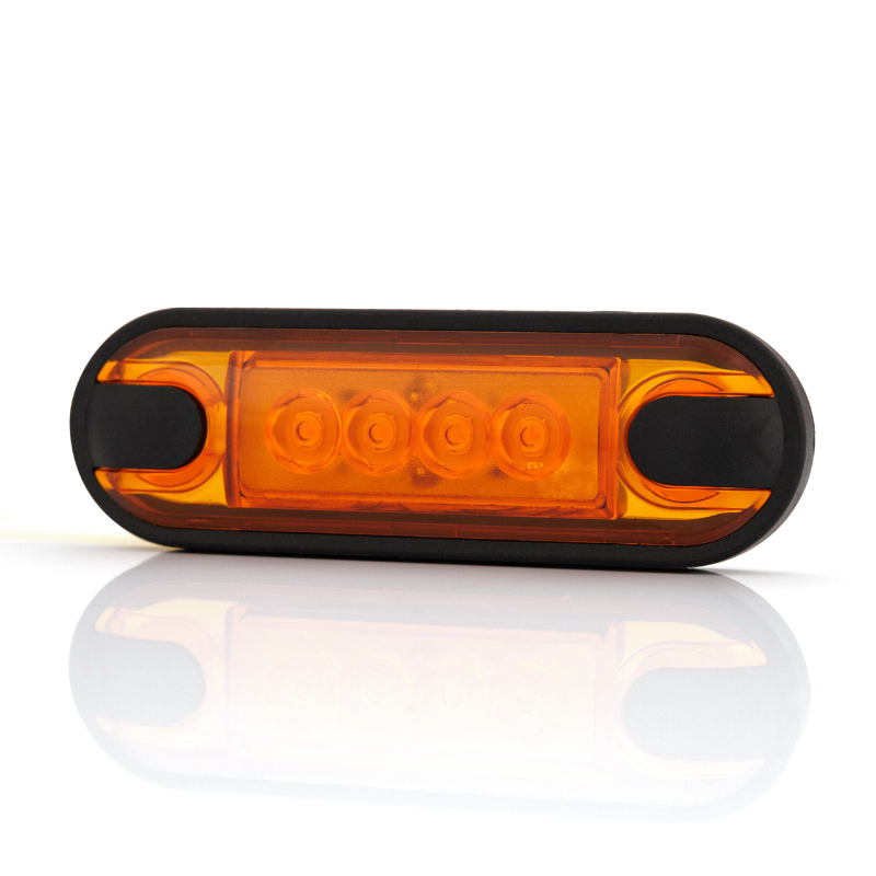 Lampa de Gabarit LED Slim, Rosu, Alb sau Portocaliu,12/24V, IP68, 8.42 x 27.7 x 1.1cm, suprafate plane sau curbate [8]