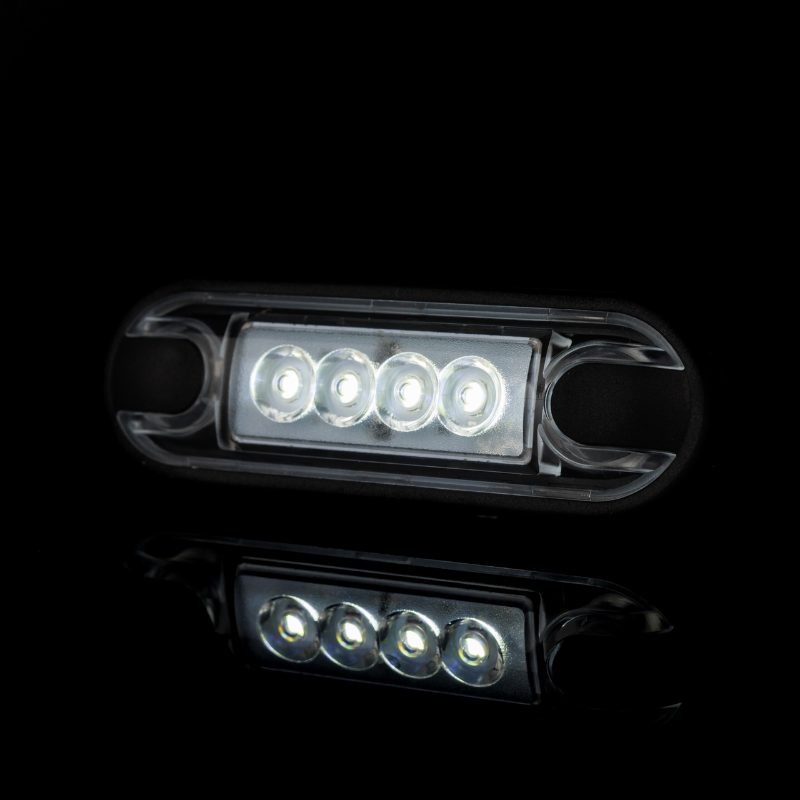 Lampa de Gabarit LED Slim, Rosu, Alb sau Portocaliu,12/24V, IP68, 8.42 x 27.7 x 1.1cm, suprafate plane sau curbate [2]