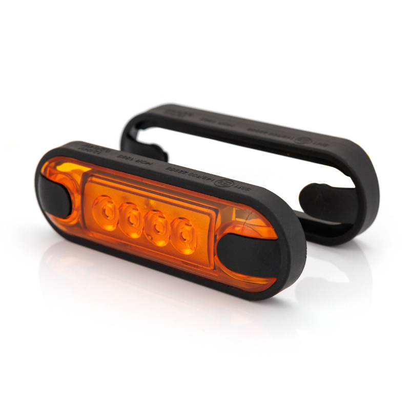 Lampa de Gabarit LED Slim, Rosu, Alb sau Portocaliu,12/24V, IP68, 8.42 x 27.7 x 1.1cm, suprafate plane sau curbate [1]