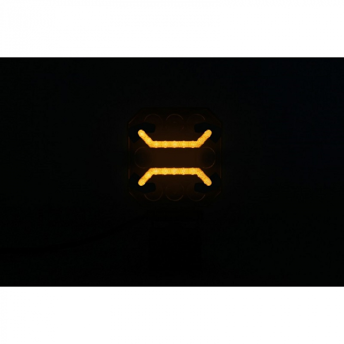 Lampa de lucru 10 x LED cu pozitie de culoare galbena, 10 x 10 x 3.65cm - Truck LED L0185 [2]