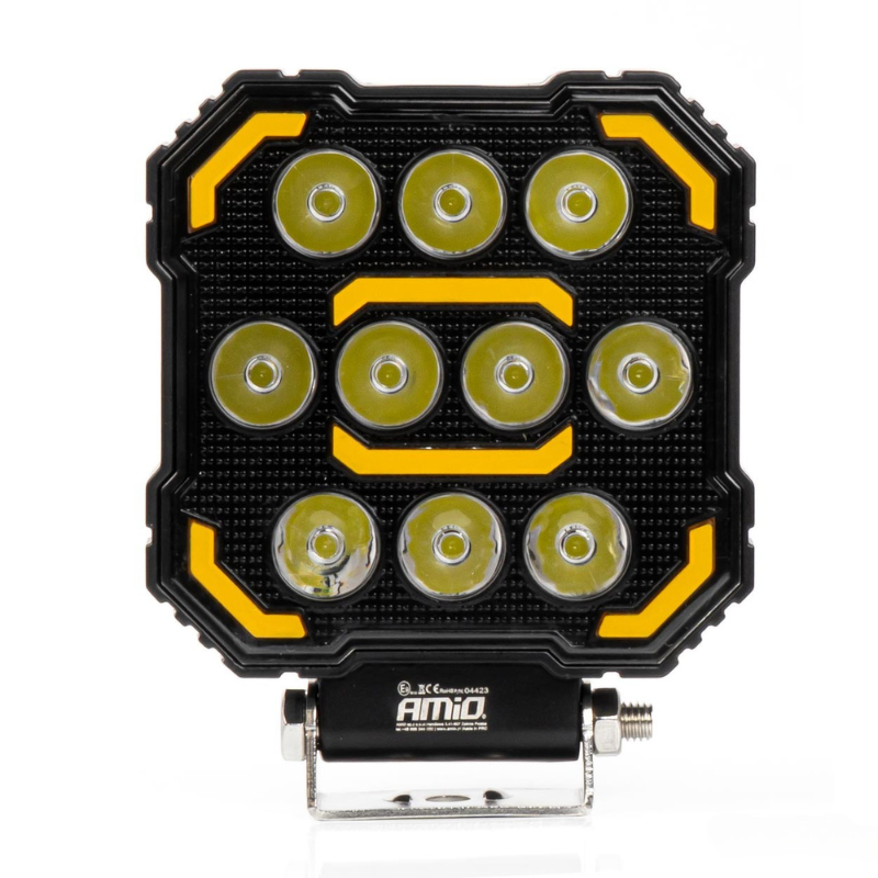 Lampa de lucru LED, 48W, 3000 lumeni, lumina alba, galbena, 10-36V, omologata, vehicule si utilaje [4]