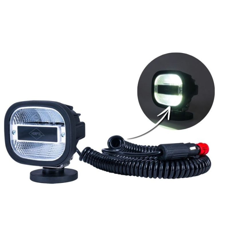 Lampa de Lucru LED, Magnetica, 1200lm, 10W, Cablu Spiralat 8m, Priza Bricheta 12/24V, IP68, 10 x 11.1cm [1]