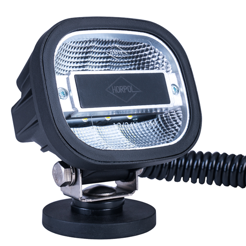 Lampa de Lucru LED, Magnetica, 1200lm, 10W, Cablu Spiralat 8m, Priza Bricheta 12/24V, IP68, 10 x 11.1cm [2]