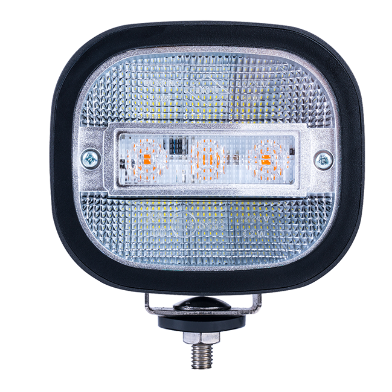 Lampa de Lucru LED Profesionala cu Avertizare Stroboscopica Portocalie, 14W, 1200lm,12V/24V, IP68, 10 x 9.8cm [3]